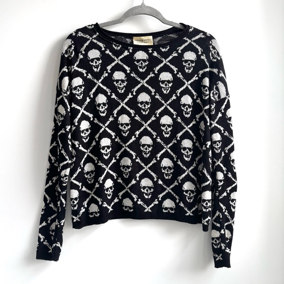 Denim & Supply Ralph Lauren Sweaters - Denim & Supply by Ralph Lauren Knitted Skull And Crossbones Pattern Sweater